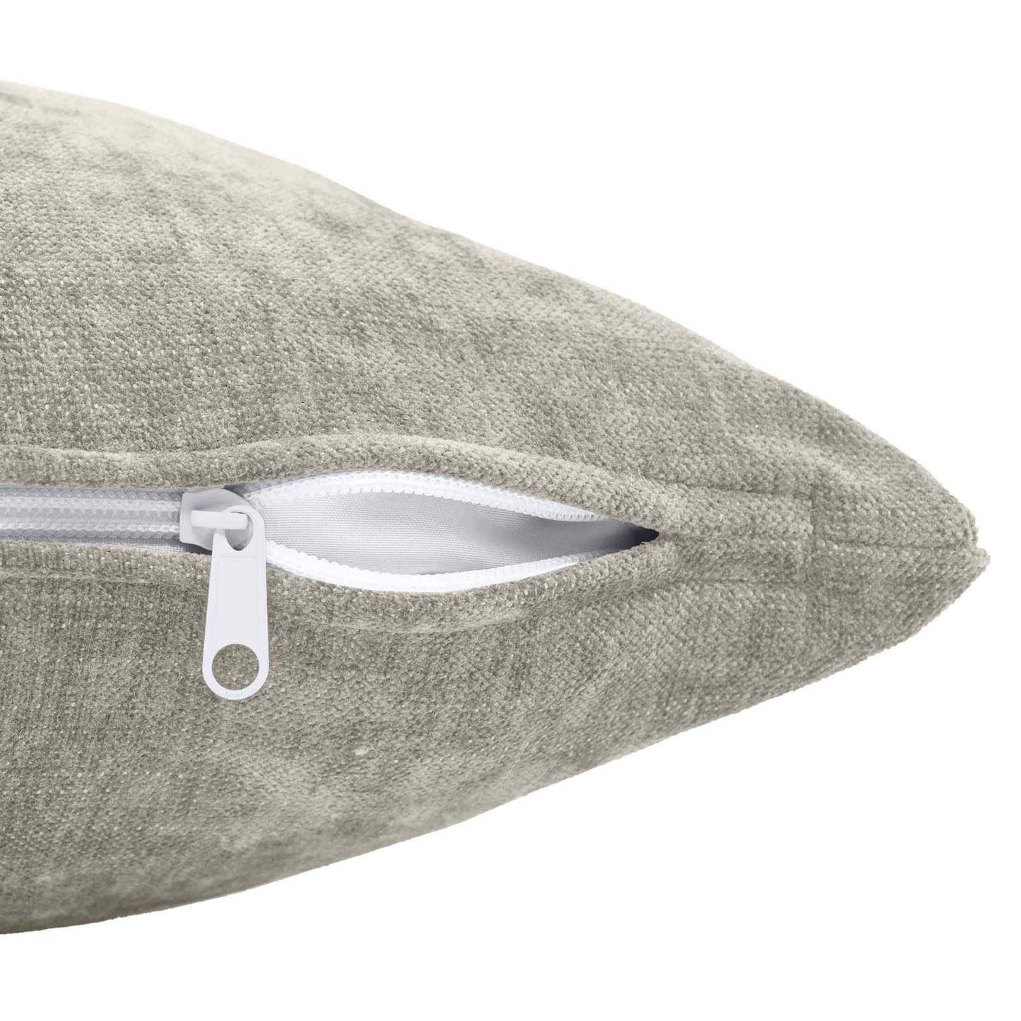 Cushion Cover 12 pcs HEERLEN Light Grey 40 x 40 cm