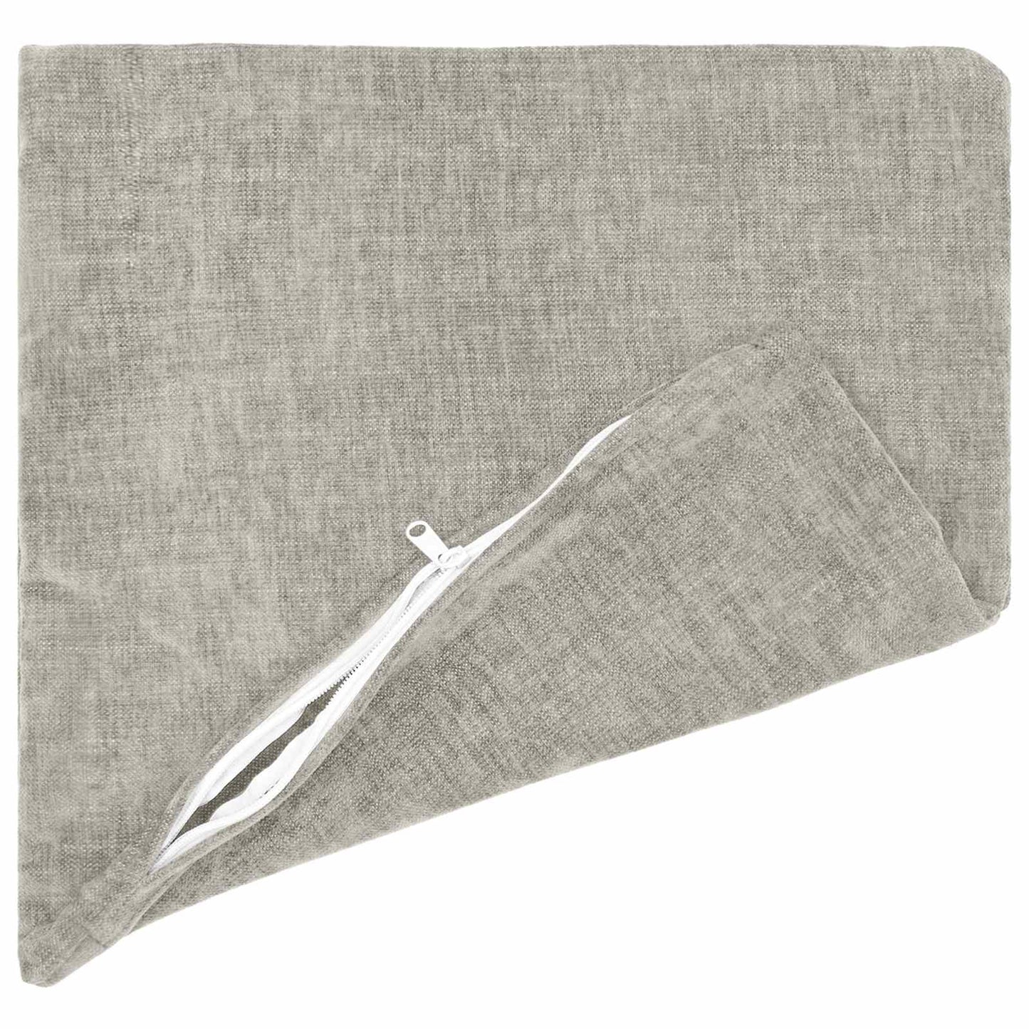 Cushion Cover 12 pcs HEERLEN Light Grey 40 x 40 cm