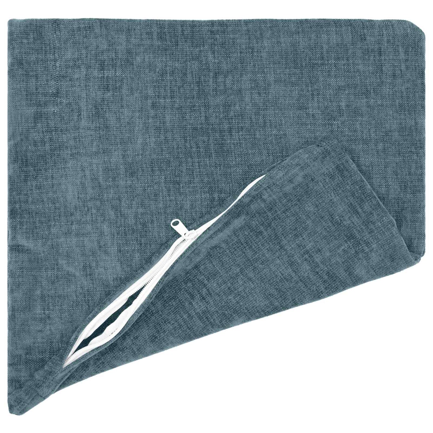 Cushion Cover 12 pcs HEERLEN Blue 40 x 40 cm Chenille Fabric