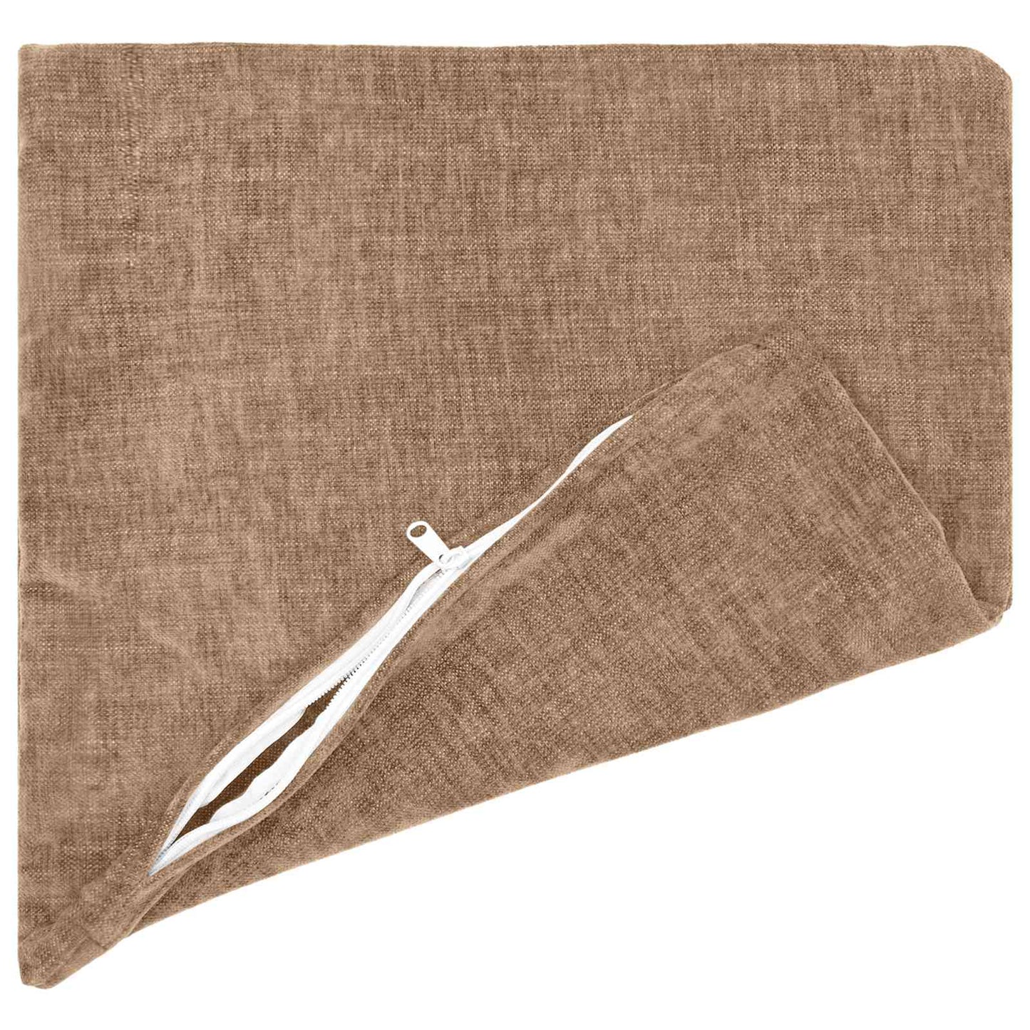Cushion Cover 12 pcs HEERLEN Brown 40 x 40 cm Chenille Fabric