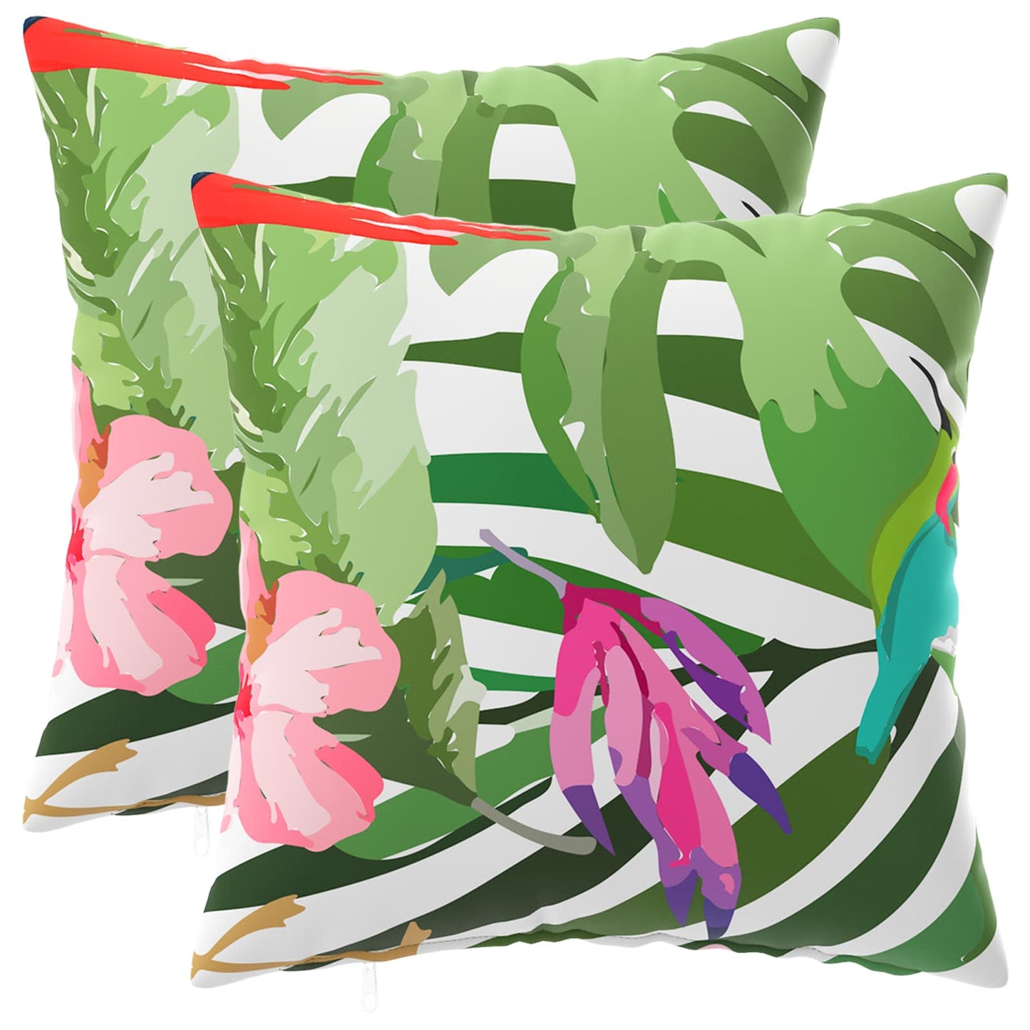 Cushion Cover 2 pcs HEERLEN Black 40 x 40 cm Polyester