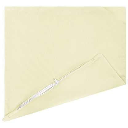 Cushion Cover 6 pcs HEERLEN Cream 40 x 40 cm Polyester