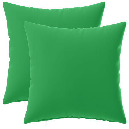 Cushion Cover 2 pcs HEERLEN Green 40 x 40 cm Polyester