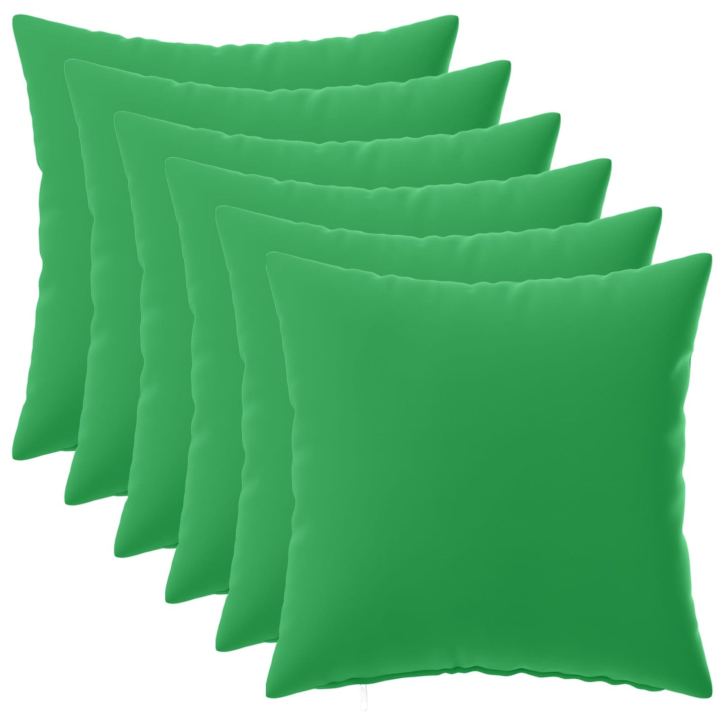 Cushion Cover 6 pcs HEERLEN Green 40 x 40 cm Polyester