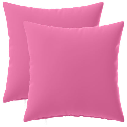 Cushion Cover 2 pcs HEERLEN Pink 40 x 40 cm Polyester