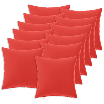 Cushion Cover 12 pcs HEERLEN Red 40 x 40 cm Polyester