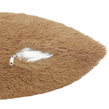 Cushion Cover 6 pcs HEERLEN Taupe 40 x 40 cm PV Fleece