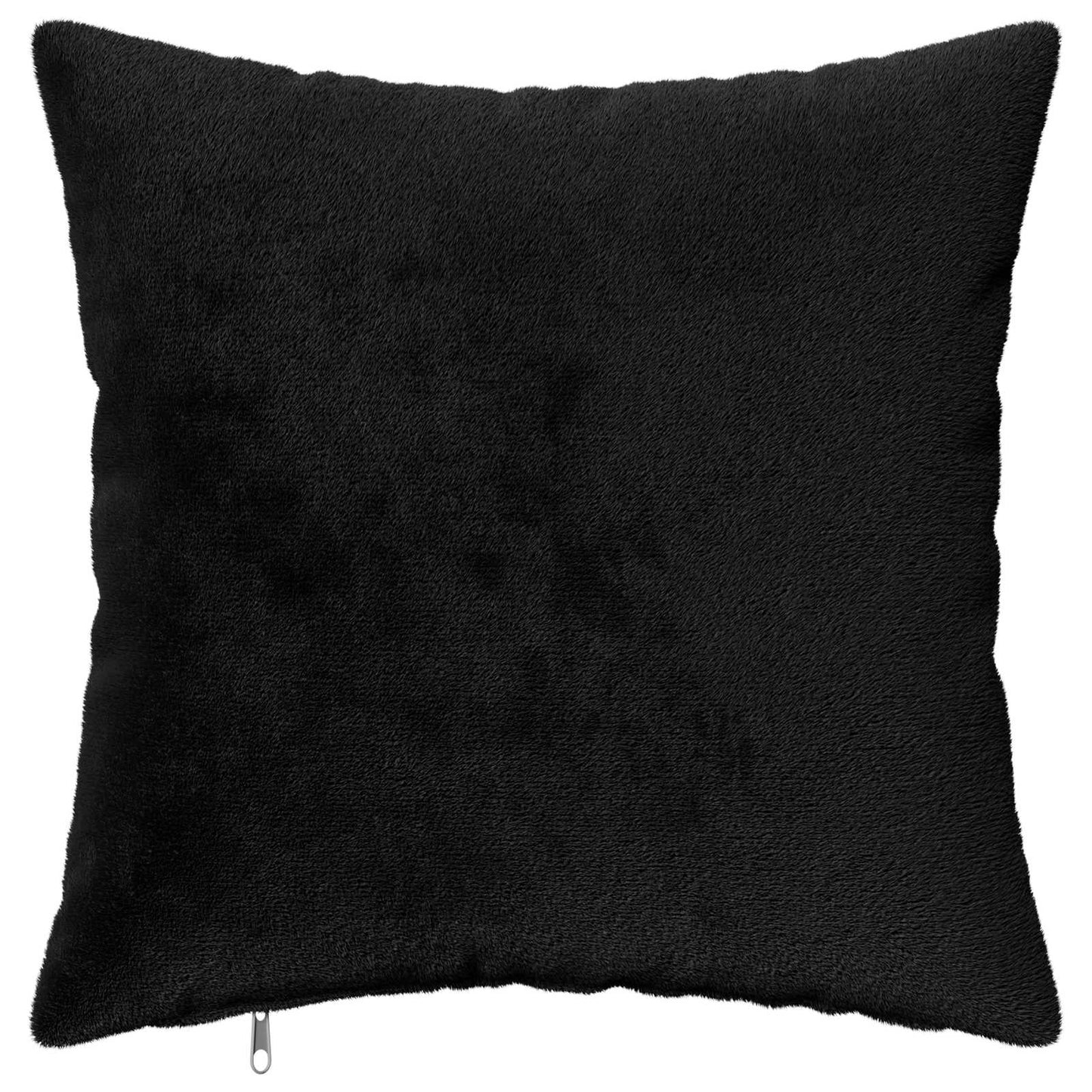 Cushion Cover 12 pcs HEERLEN Black 40 x 40 cm Flannel