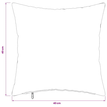 Cushion Cover 12 pcs HEERLEN Black 40 x 40 cm Flannel