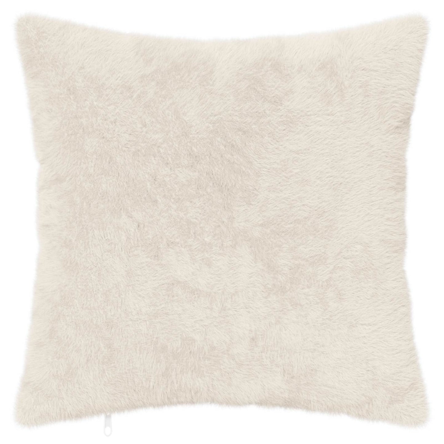 Cushion Cover 6 pcs HEERLEN White 40 x 40 cm Faux Rabbit Fur