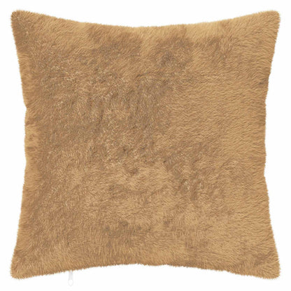 Cushion Cover 6 pcs HEERLEN Taupe 40 x 40 cm Faux Rabbit Fur