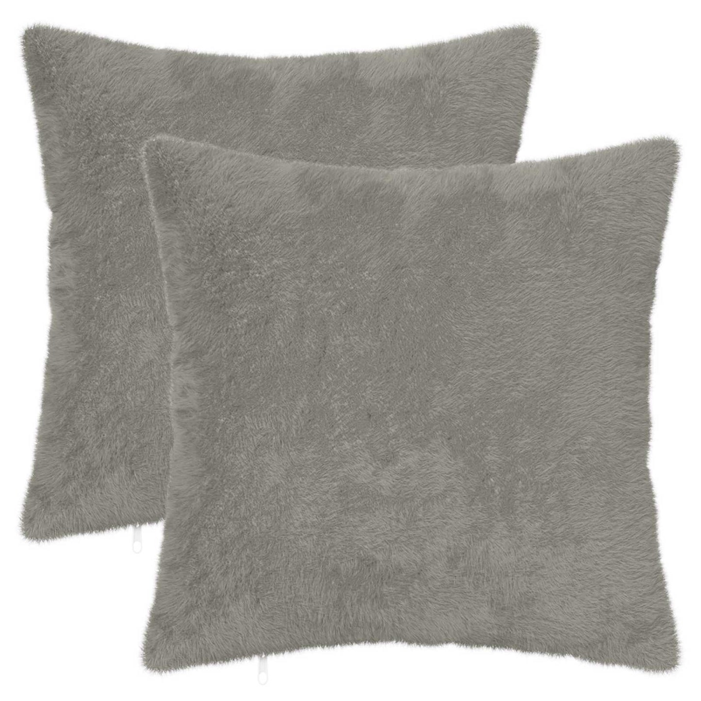 Cushion Cover 2 pcs HEERLEN Light Grey 40 x 40 cm