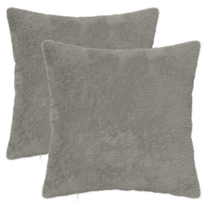 Cushion Cover 2 pcs HEERLEN Light Grey 40 x 40 cm