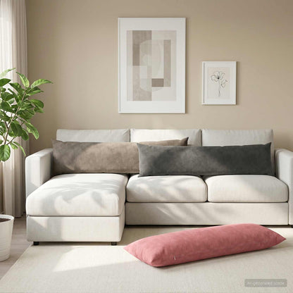 Cushion with Pillow HEERLEN 2 pcs Dark Grey Velvet