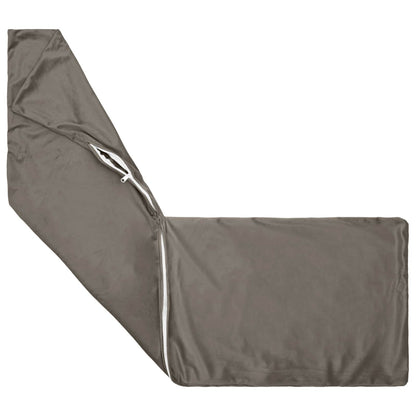 Cushion Cover HEERLEN Light Grey 40 x 145 cm Velvet