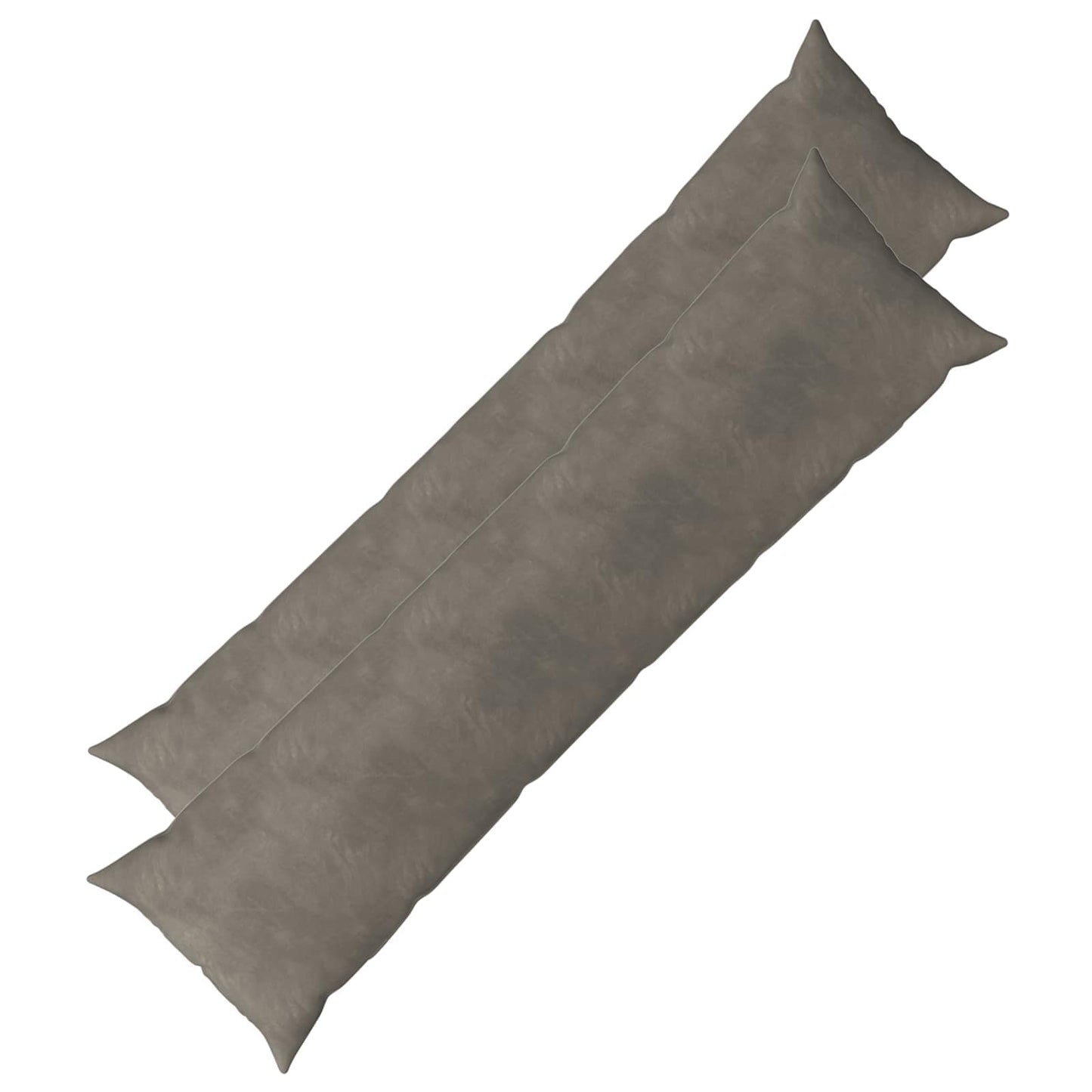 Cushion Cover 2 pcs HEERLEN Light Grey 40 x 145 cm Velvet