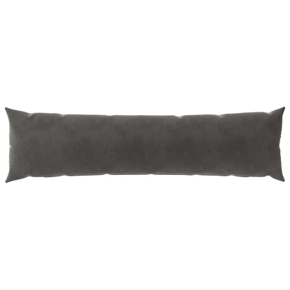 Cushion Cover 2 pcs HEERLEN Dark Grey 40 x 145 cm Velvet