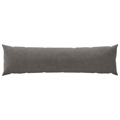 Cushion Cover 2 pcs HEERLEN Dark Grey 40 x 145 cm Corduroy