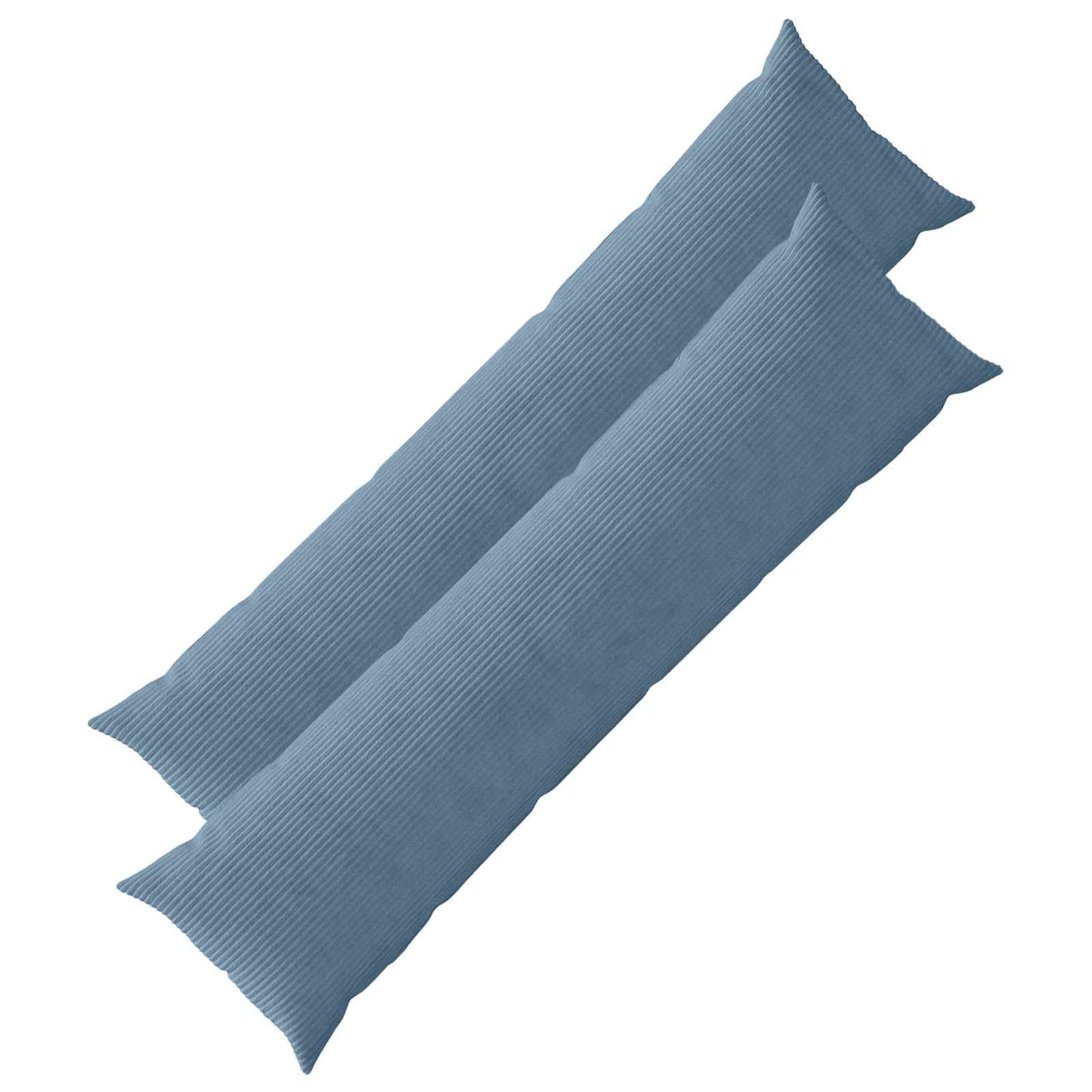 Cushion Cover 2 pcs HEERLEN Blue 40 x 145 cm Corduroy