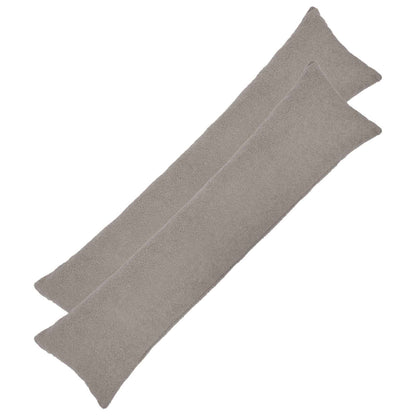 Cushion Cover 2 pcs HEERLEN Light Grey 40 x 145 cm Bouclé