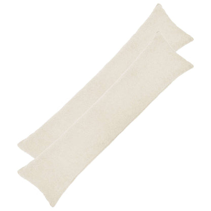 Cushion Cover 2 pcs HEERLEN Cream 40 x 145 cm Bouclé