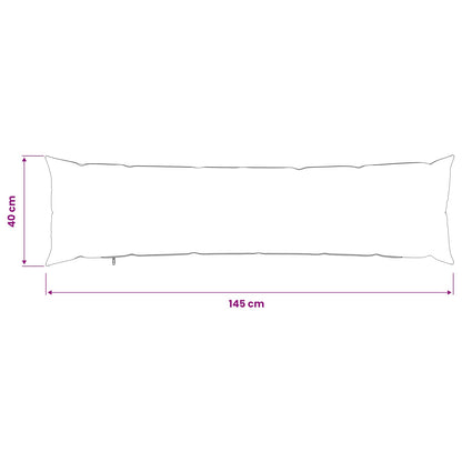 Cushion Cover 2 pcs HEERLEN Dark Grey 40 x 145 cm Bouclé