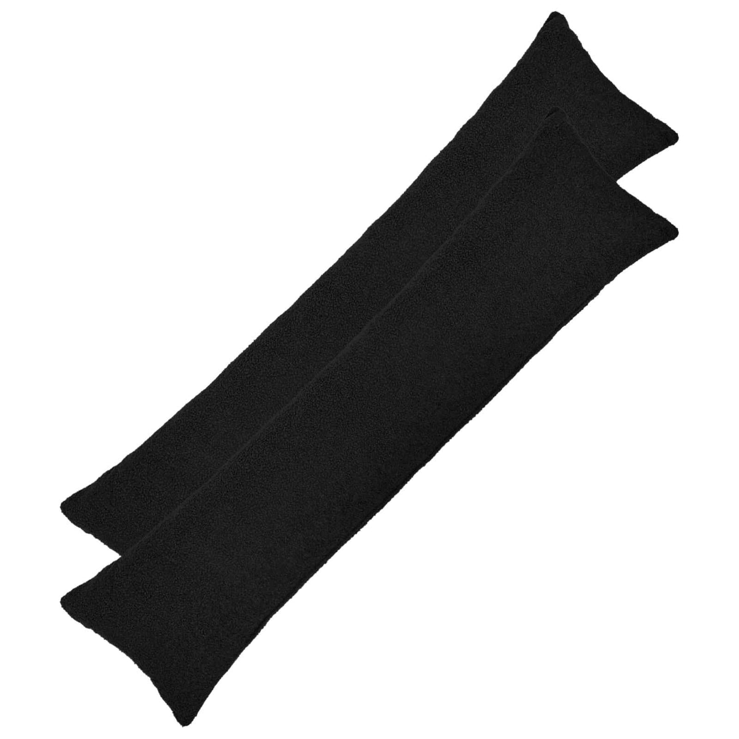Cushion Cover 2 pcs HEERLEN Black 40 x 145 cm Bouclé