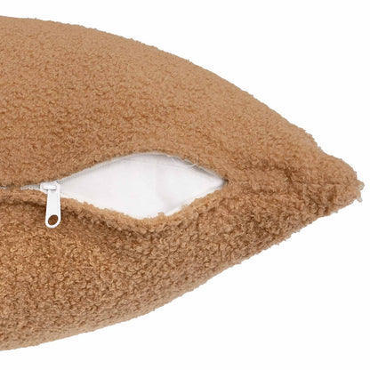 Cushion Cover 2 pcs HEERLEN Beige 40 x 145 cm Bouclé