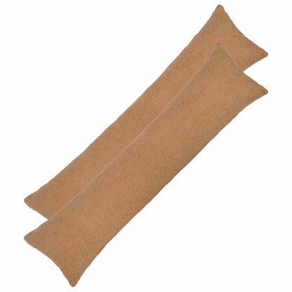 Cushion Cover 2 pcs HEERLEN Beige 40 x 145 cm Bouclé