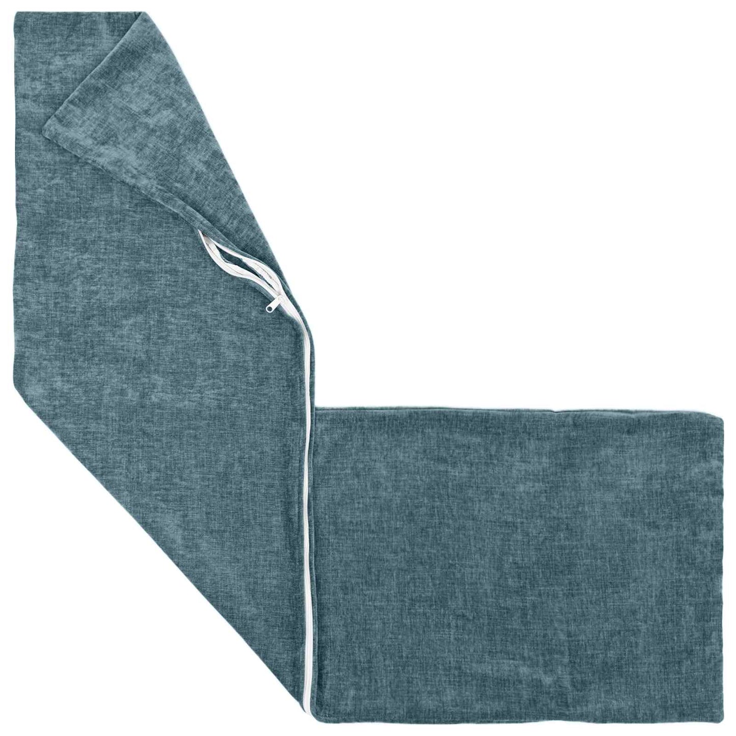 Cushion Cover 2 pcs HEERLEN Blue 40 x 145 cm Chenille Fabric