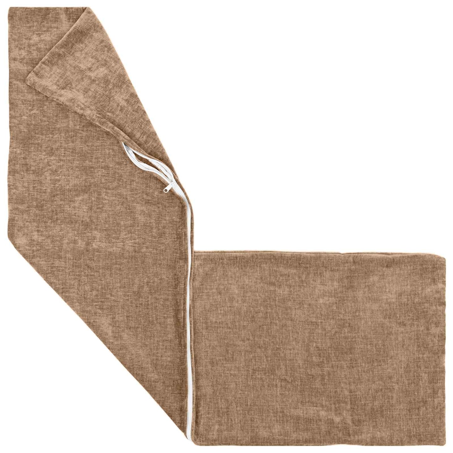 Cushion Cover 2 pcs HEERLEN Brown 40 x 145 cm Chenille Fabric