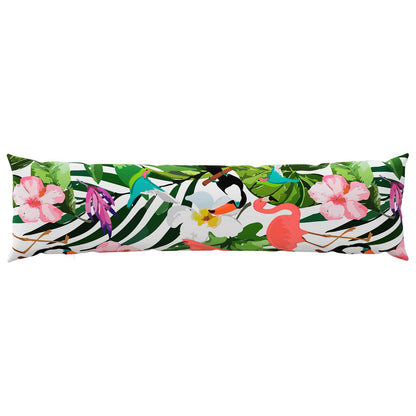 Cushion Cover HEERLEN Black 40 x 145 cm Polyester