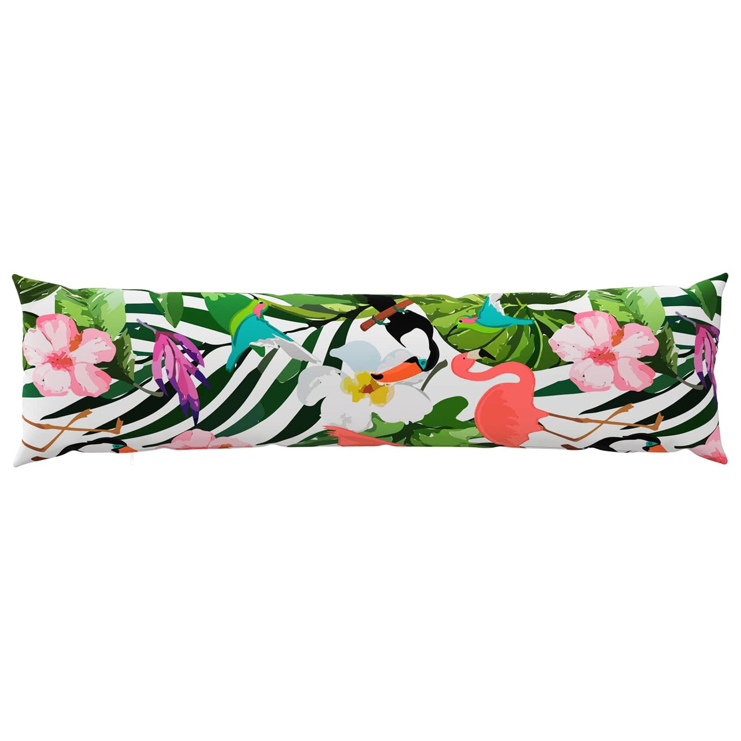 Cushion Cover 2 pcs HEERLEN Black 40 x 145 cm Polyester