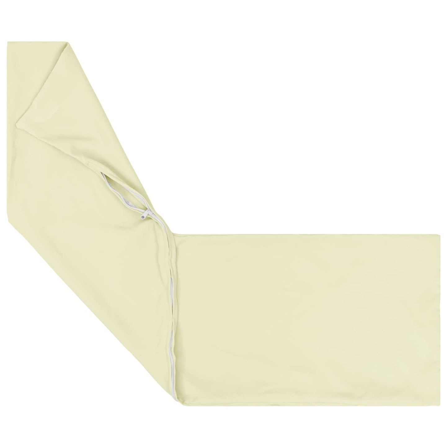 Cushion Cover 2 pcs HEERLEN Cream 40 x 145 cm Polyester