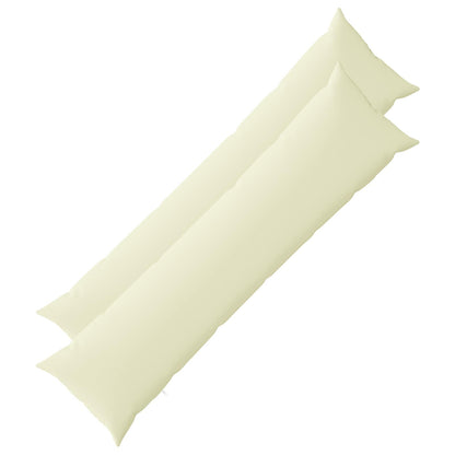Cushion Cover 2 pcs HEERLEN Cream 40 x 145 cm Polyester