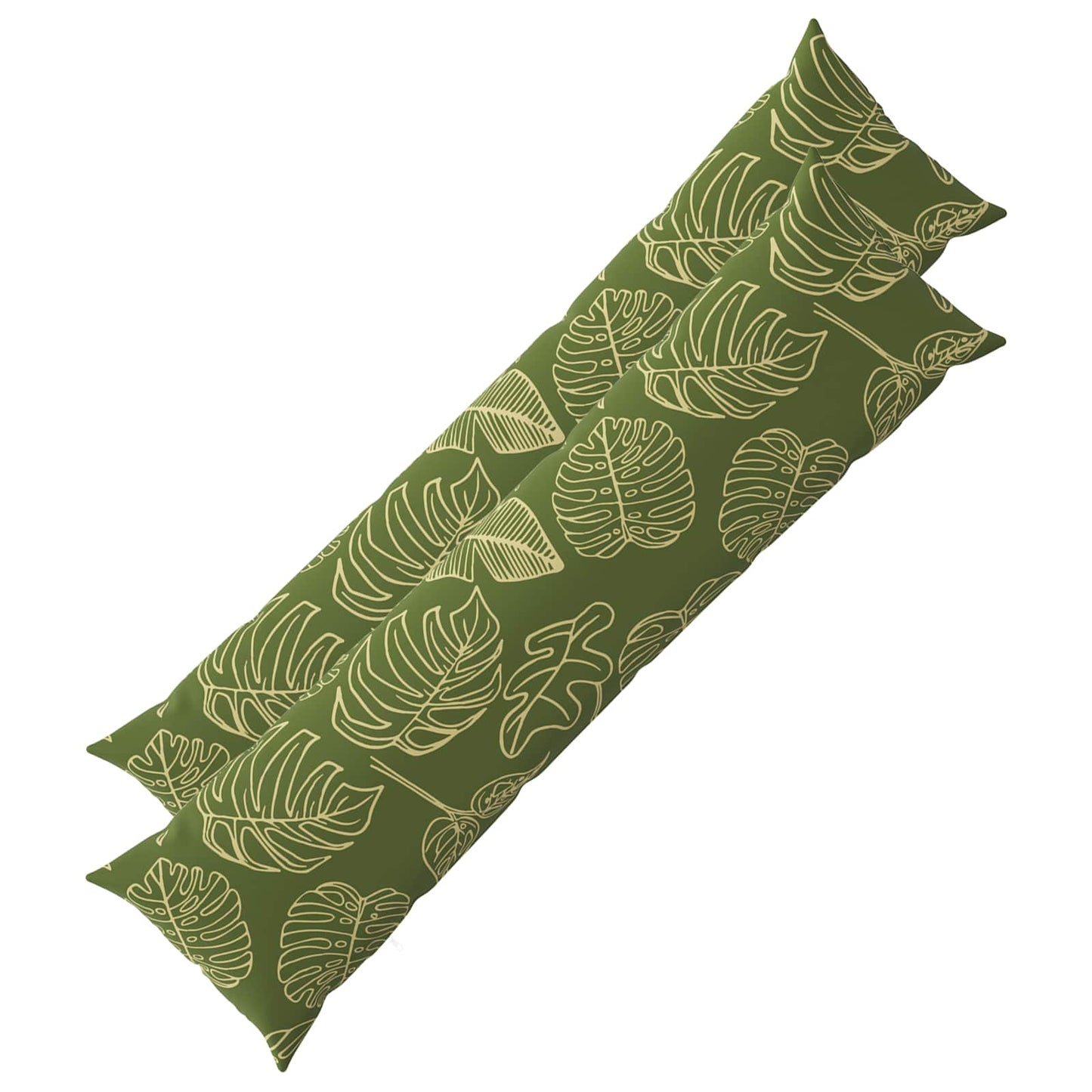Cushion Cover 2 pcs HEERLEN Leaf Design 40 x 145 cm Polyester