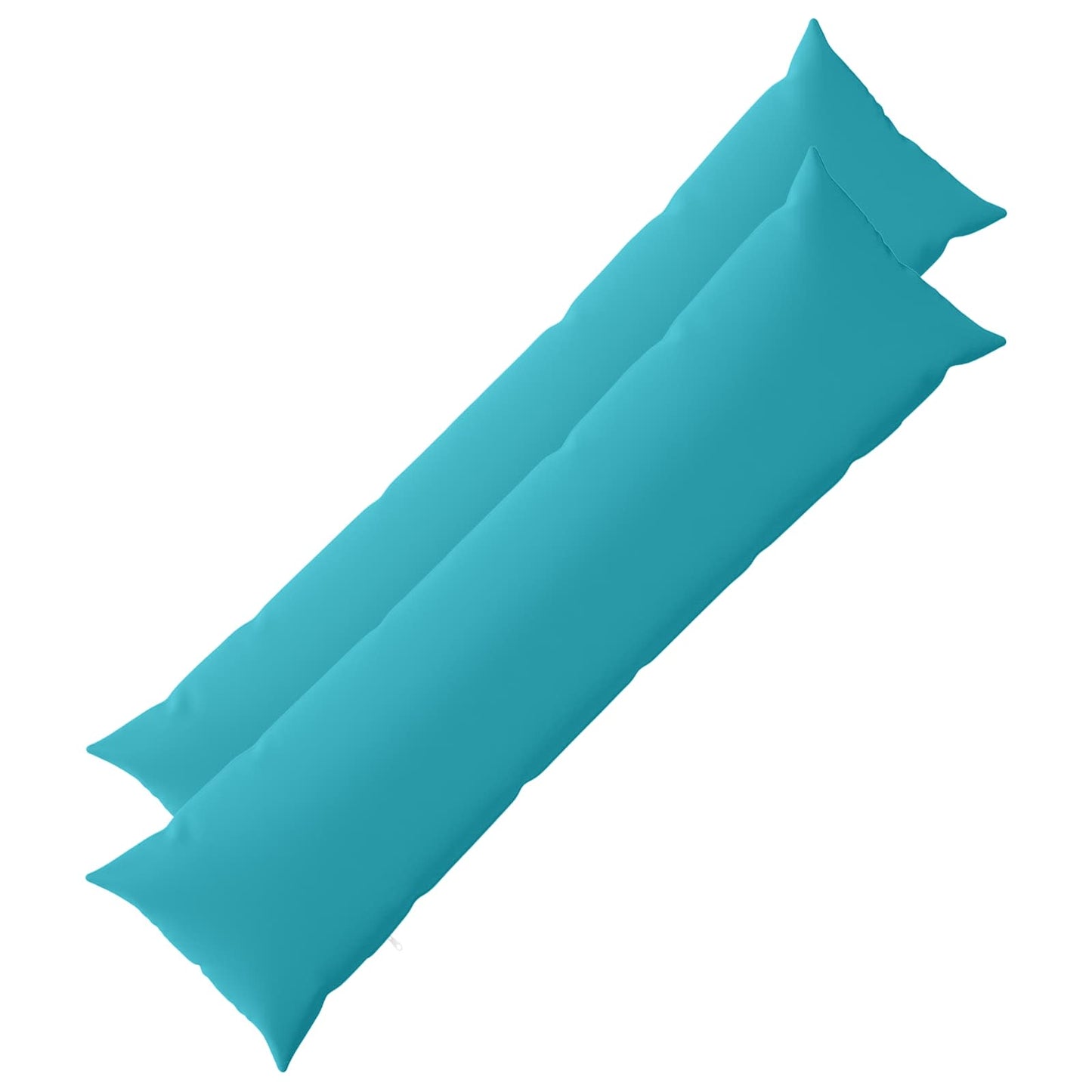 Cushion Cover 2 pcs HEERLEN Turquoise 40 x 145 cm Polyester