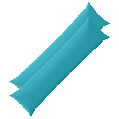 Cushion Cover 2 pcs HEERLEN Turquoise 40 x 145 cm Polyester