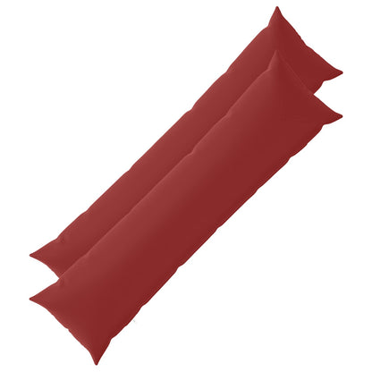 Cushion Cover 2 pcs HEERLEN Wine Red 40 x 145 cm Polyester