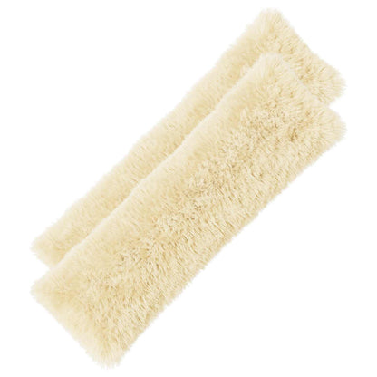 Cushion Cover 2 pcs HEERLEN Cream 40 x 145 cm PV Fleece