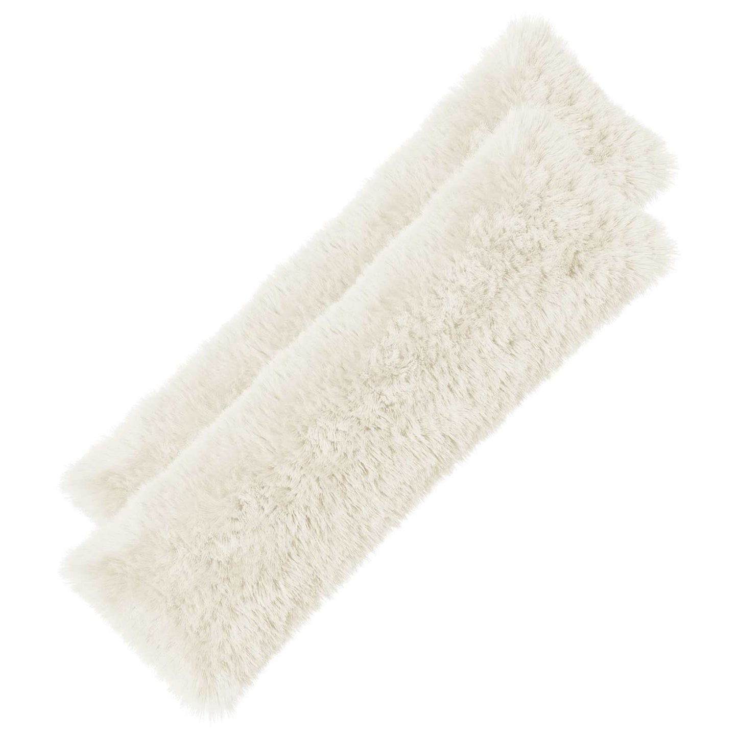 Cushion Cover 2 pcs HEERLEN White 40 x 145 cm PV Fleece