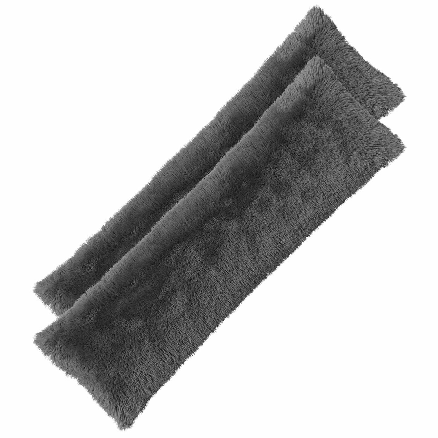 Cushion Cover 2 pcs HEERLEN Light Grey 40 x 145 cm PV Fleece