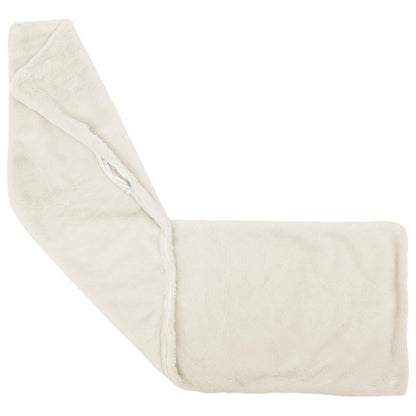 Cushion Cover HEERLEN White 40 x 145 cm Faux Rabbit Fur