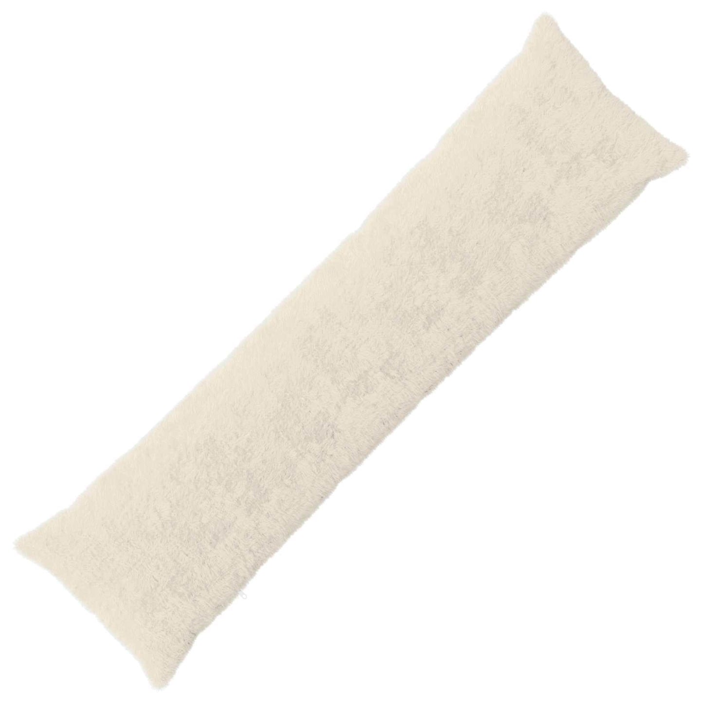 Cushion Cover HEERLEN White 40 x 145 cm Faux Rabbit Fur