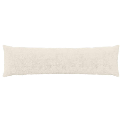 Cushion Cover 2 pcs HEERLEN White 40 x 145 cm Faux Rabbit Fur