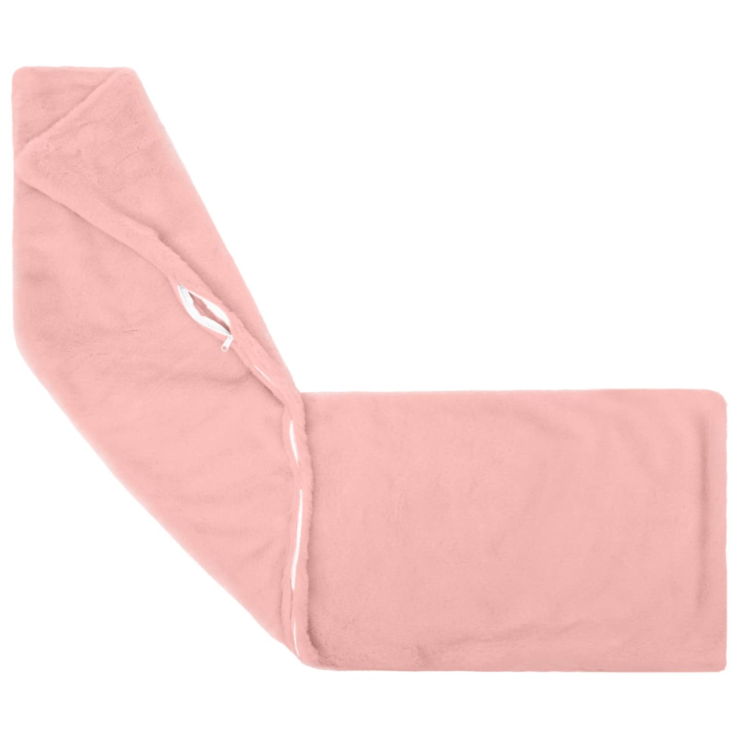 Cushion Cover 2 pcs HEERLEN Pink 40 x 145 cm Faux Rabbit Fur