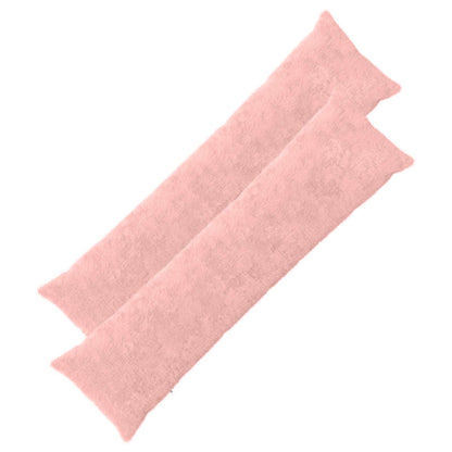 Cushion Cover 2 pcs HEERLEN Pink 40 x 145 cm Faux Rabbit Fur