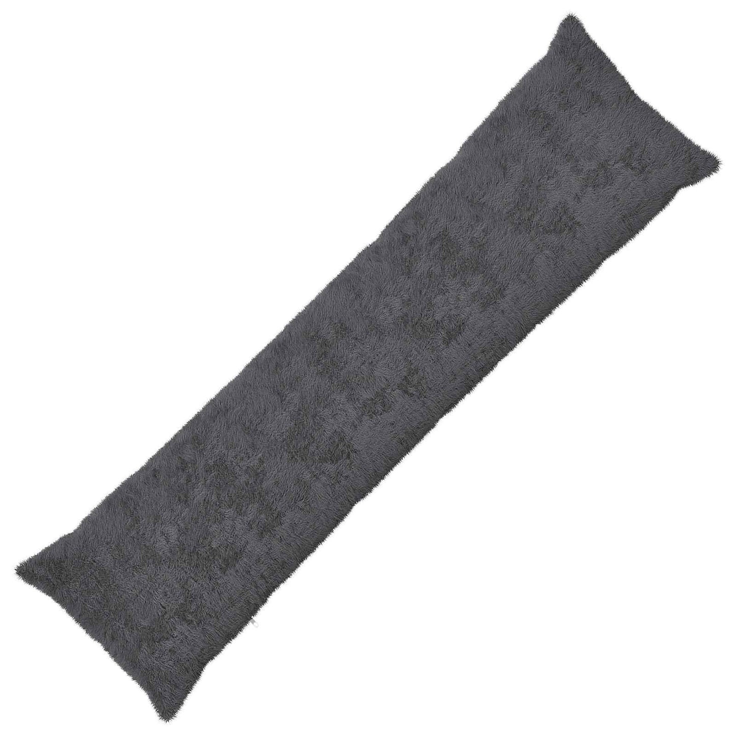 Cushion Cover HEERLEN Dark Grey 40 x 145 cm Faux Rabbit Fur
