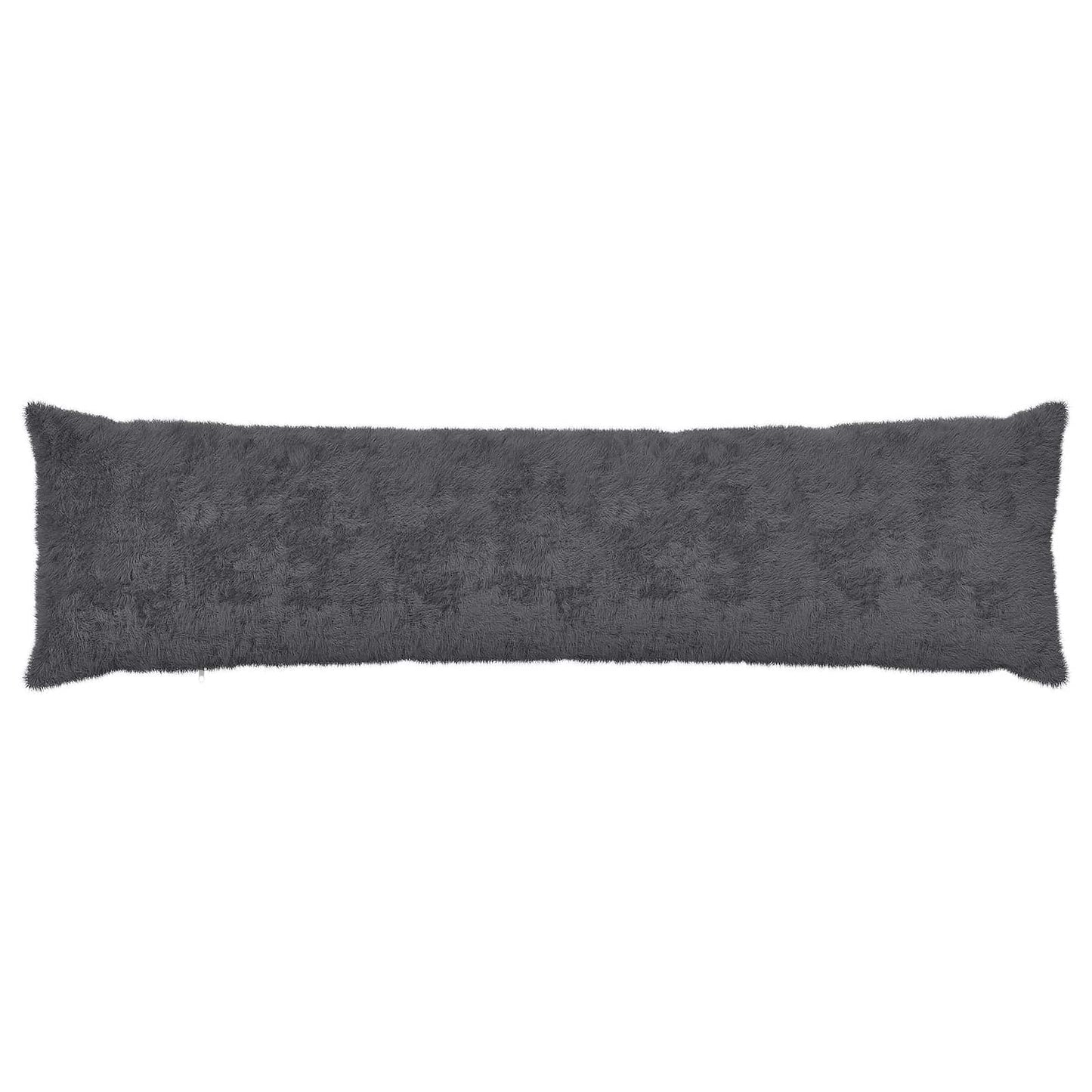 Cushion Cover HEERLEN Dark Grey 40 x 145 cm Faux Rabbit Fur