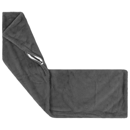 Cushion Cover 2 pcs HEERLEN Dark Grey 40 x 145 cm